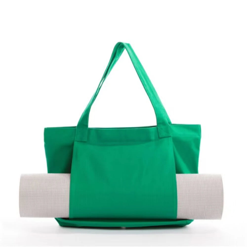Canvas Tote Bag with Yoga Mat Carrier