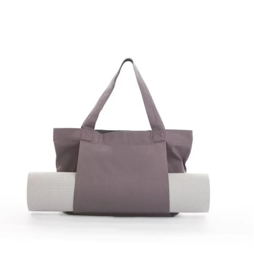Canvas Tote Bag with Yoga Mat Carrier